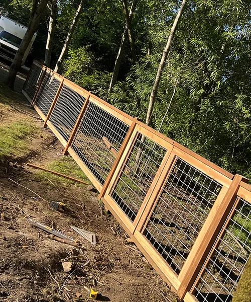 Hobby Farm Fence Installation in Sammamish 